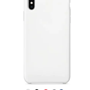 Coque rigide en silicone blanc pour iPhone X / XS